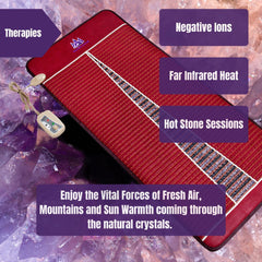 MediCrystal natural gemstones amethyst and tourmaline detail
