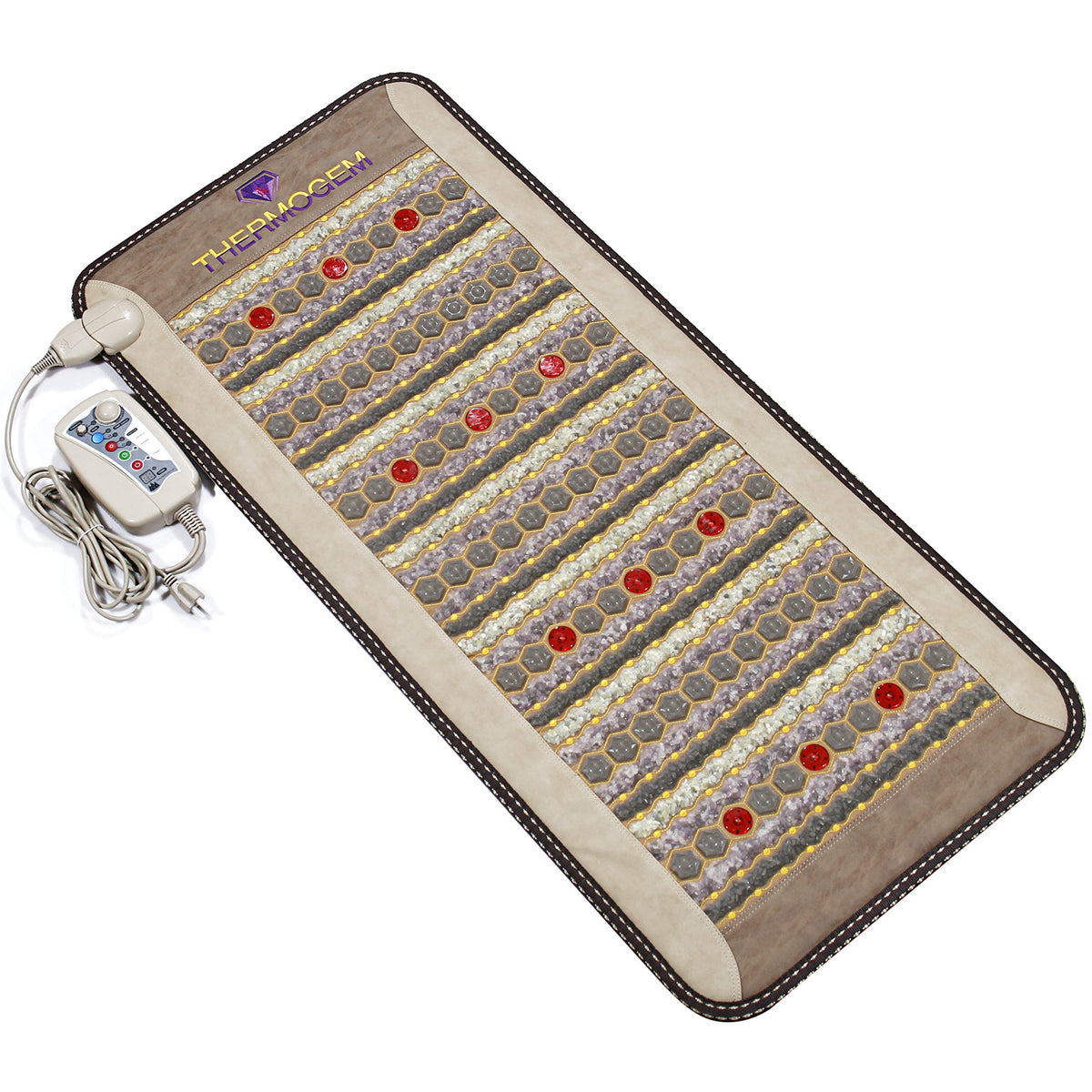 MediCrystal ThermoGem infrared crystal mat for at-home relaxation and soothing heat therapy.