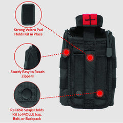 MediTac emergency bandage for effective hemorrhage control on wounds.