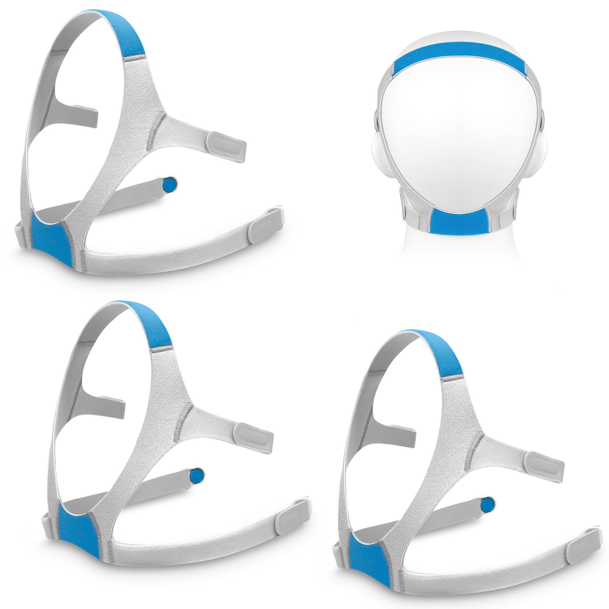 Medihealer CPAP headgear for AirFit F20 with soft, breathable straps for all-night comfort.