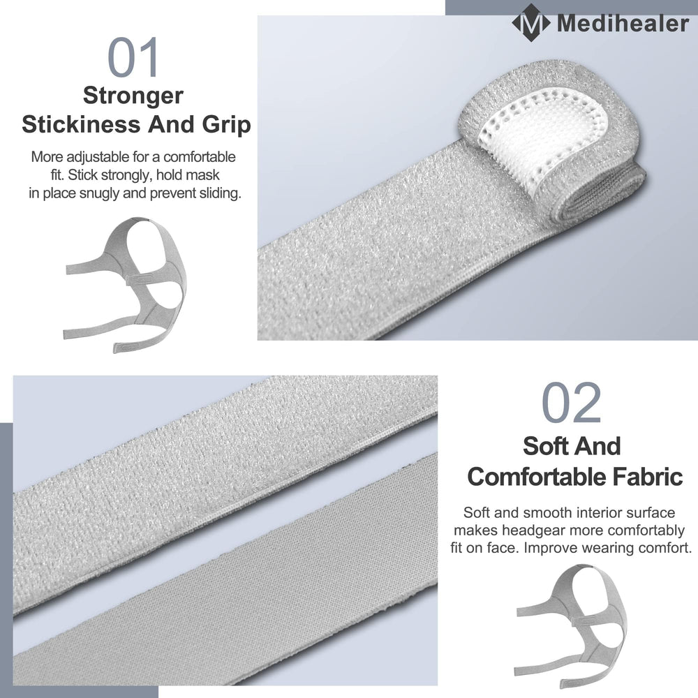 Medihealer adjustable strap with stronger Velcro for secure fit.