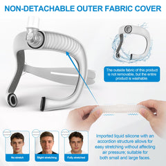 Medihealer diffused-vent elbow keeps nights quiet.