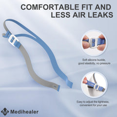 Medihealer fixed connection design delivers a stable, leak-free CPAP connection.
