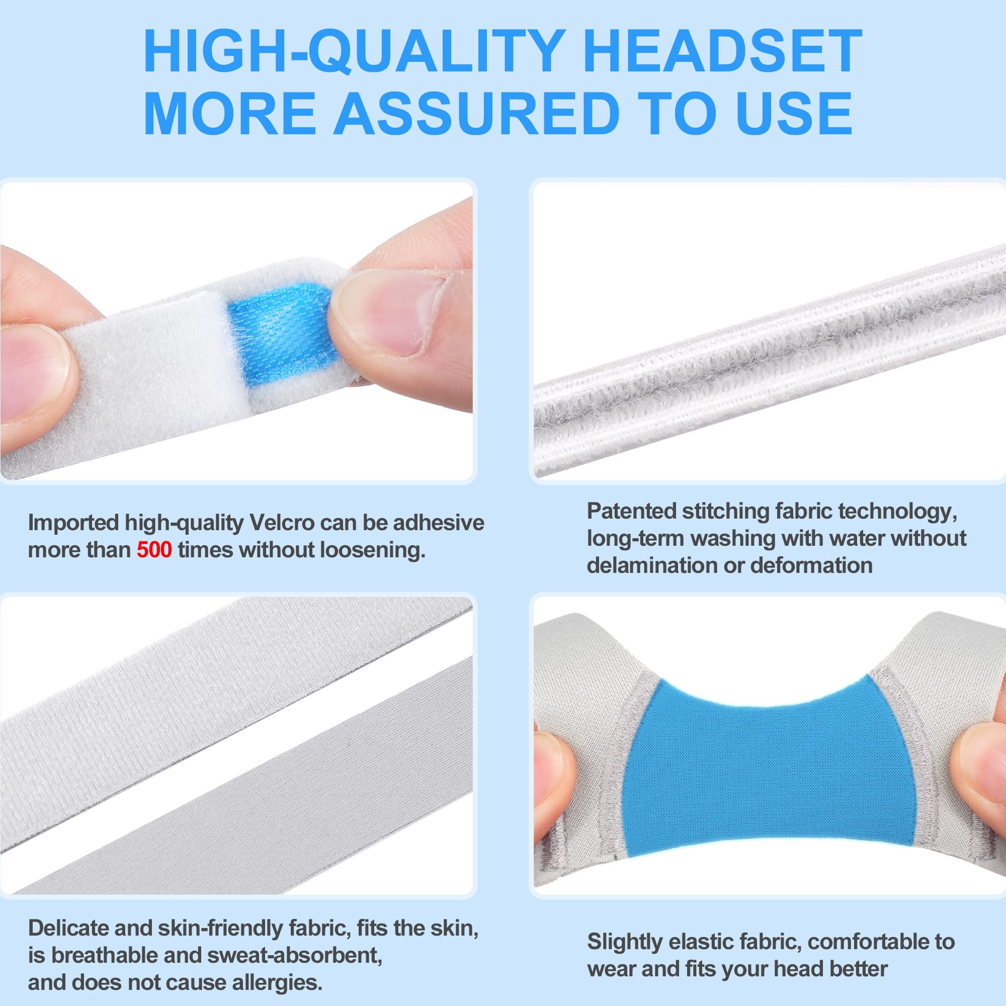 Medihealer headgear with magnetic clips enables easy attachment.