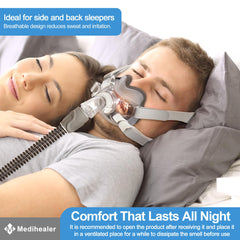 Medihealer Improved F30 Cushion design supports quieter sleep by reducing leaks.