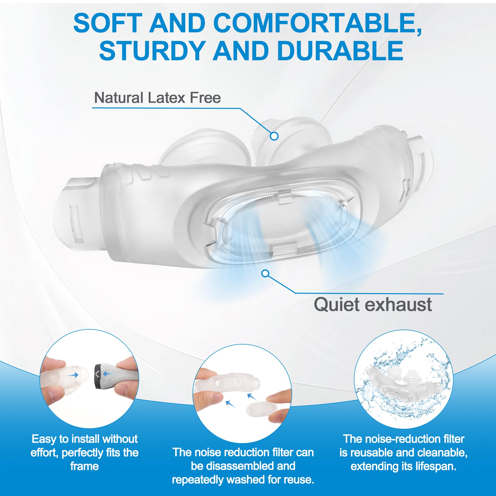 Medihealer N30i cushion with diffused vent for quiet operation