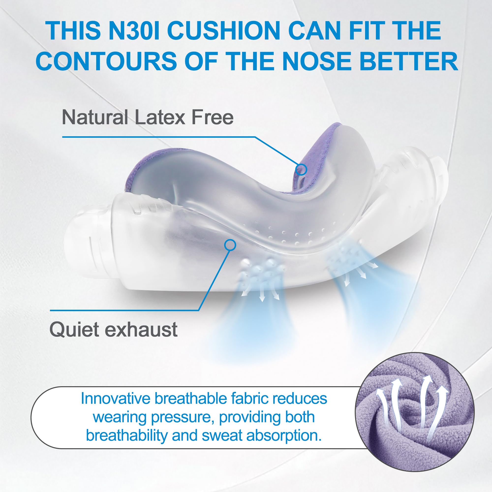 Medihealer N30i cushion designed for side sleepers with secure grip