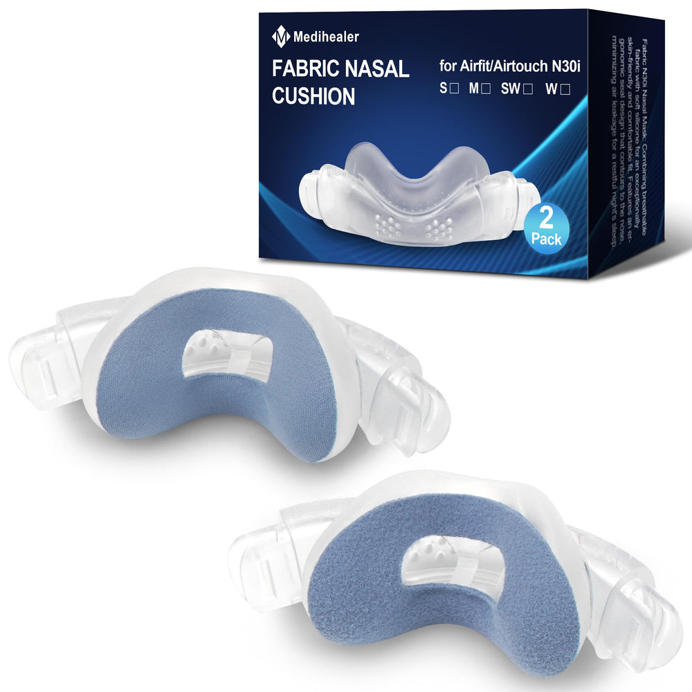 Medihealer N30i nasal cushion soft fabric blue for all-season comfort
