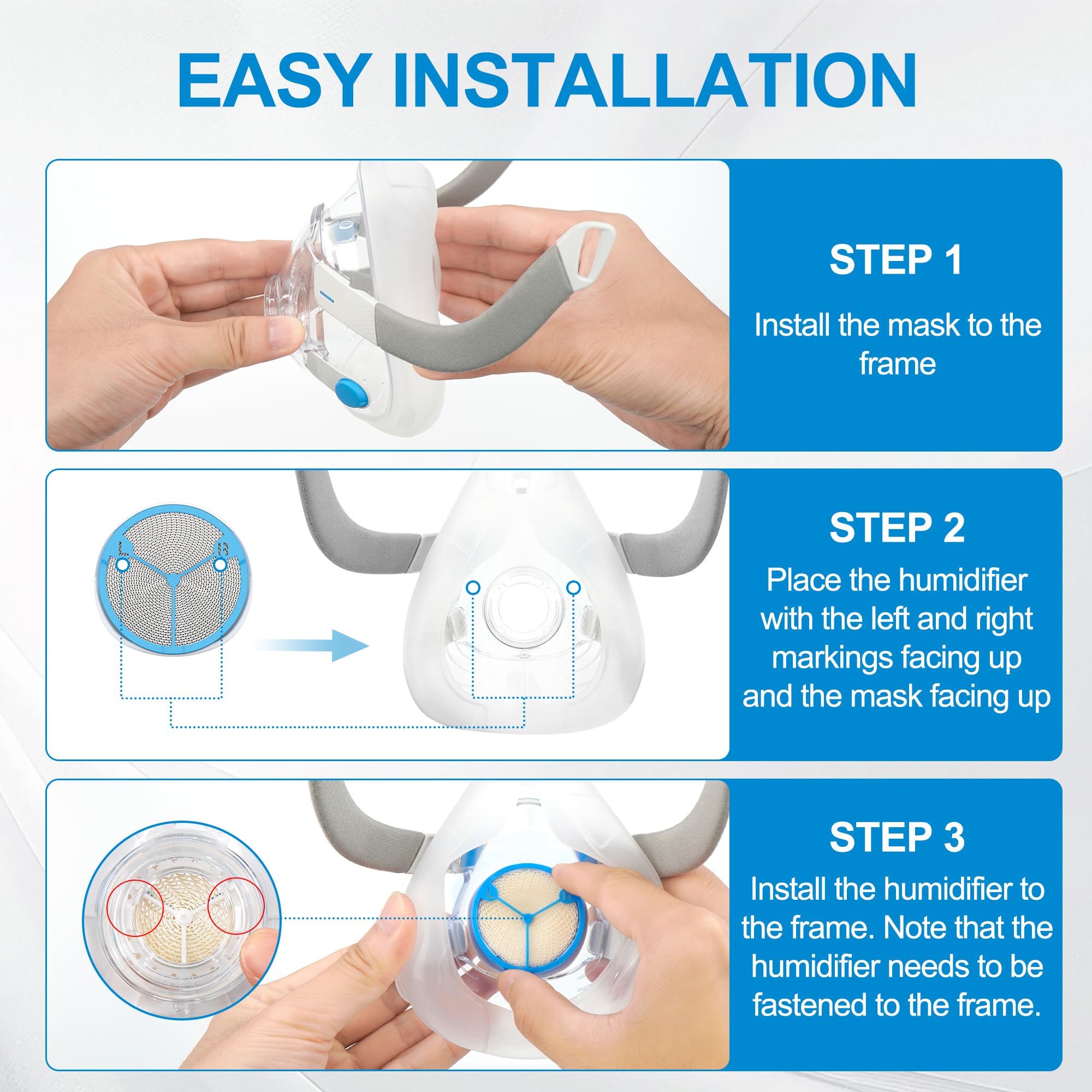 Medihealer passive humidification without water tanks, no distilled water needed.