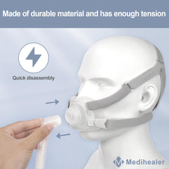 Medihealer quietair vent: ultra-low noise exhalation for quieter nights.