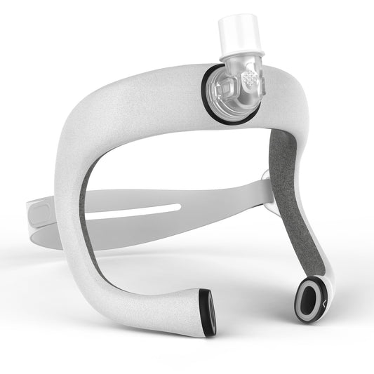 Medihealer replacement frame for N30i with forehead design reduces slipping during sleep.