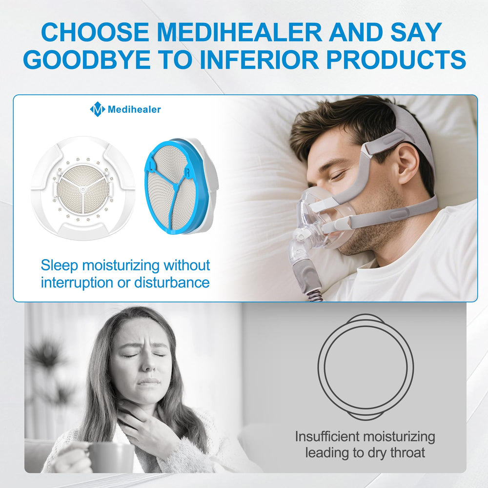 Medihealer seamless fit with AirMini F20 demonstrates plug-and-sleep simplicity.