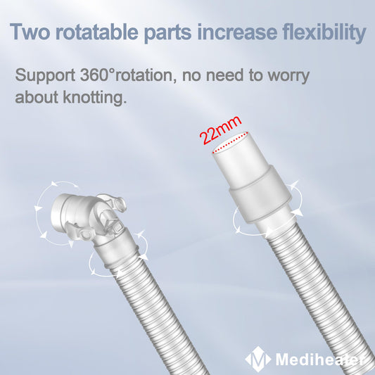 Medihealer short tube: kink-resistant flexibility for comfortable sleep positions.