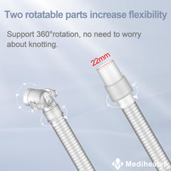 Medihealer short tube: kink-resistant flexibility for comfortable sleep positions.