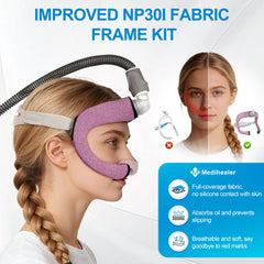 Ultra-soft headgear delivers gentle, comfortable sleep with even pressure.