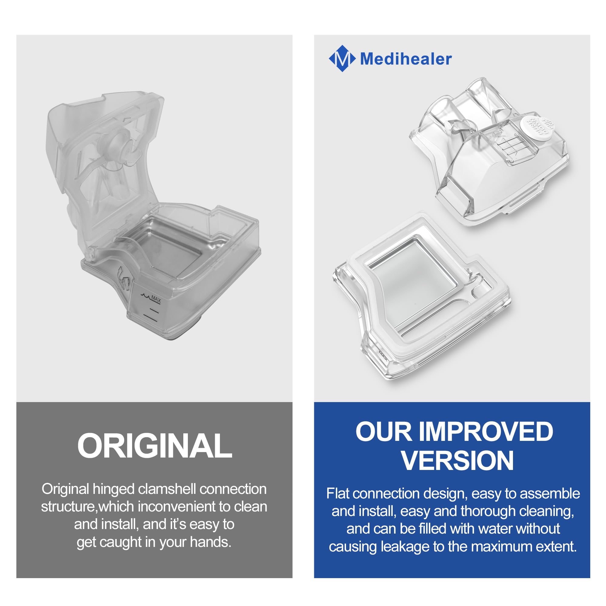 Medihealer 380ml capacity ensures sufficient humidification without frequent refills