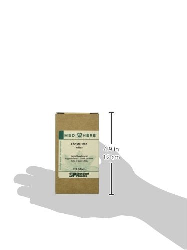 Mediherb Chaste Tree label highlights cold-percolation extraction.