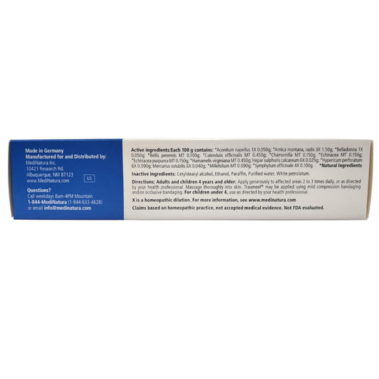Application of Traumeel Ointment showing smooth, non-greasy absorption