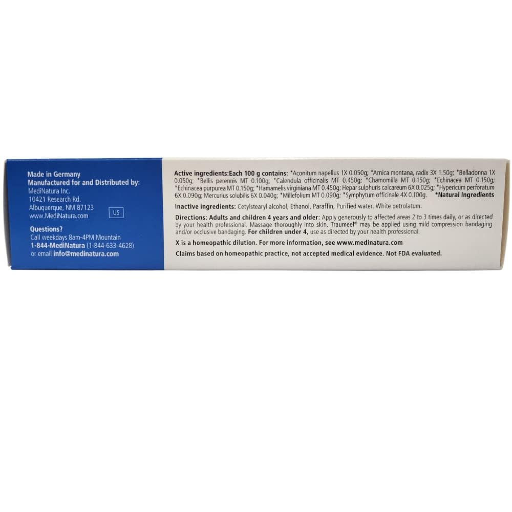 MediNatura Traumeel tube front view ready for on-the-go application