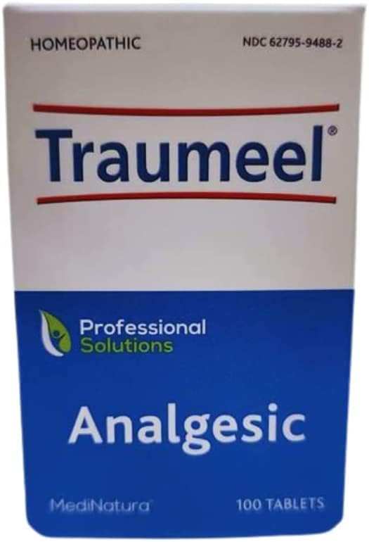 Shelf display of MediNatura Traumeel reinforcing trusted homeopathic option