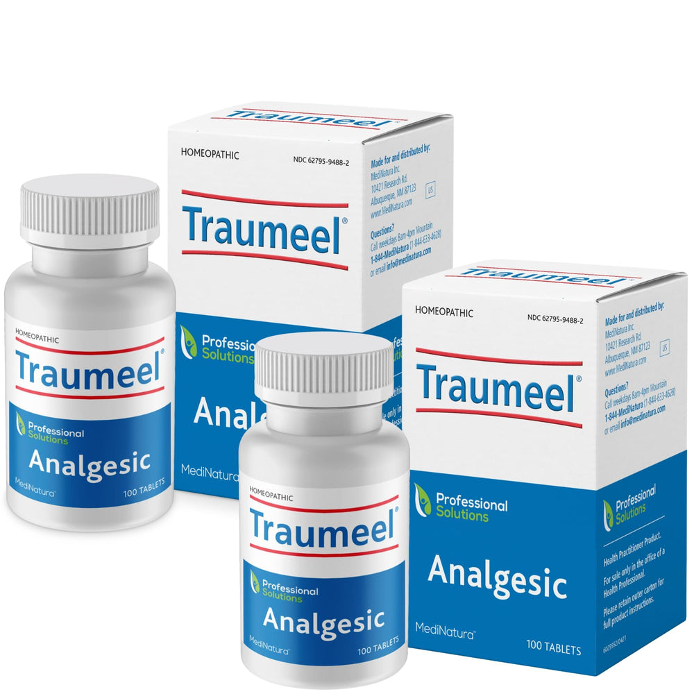 MediNatura Traumeel tablets in a front pack for convenient home relief