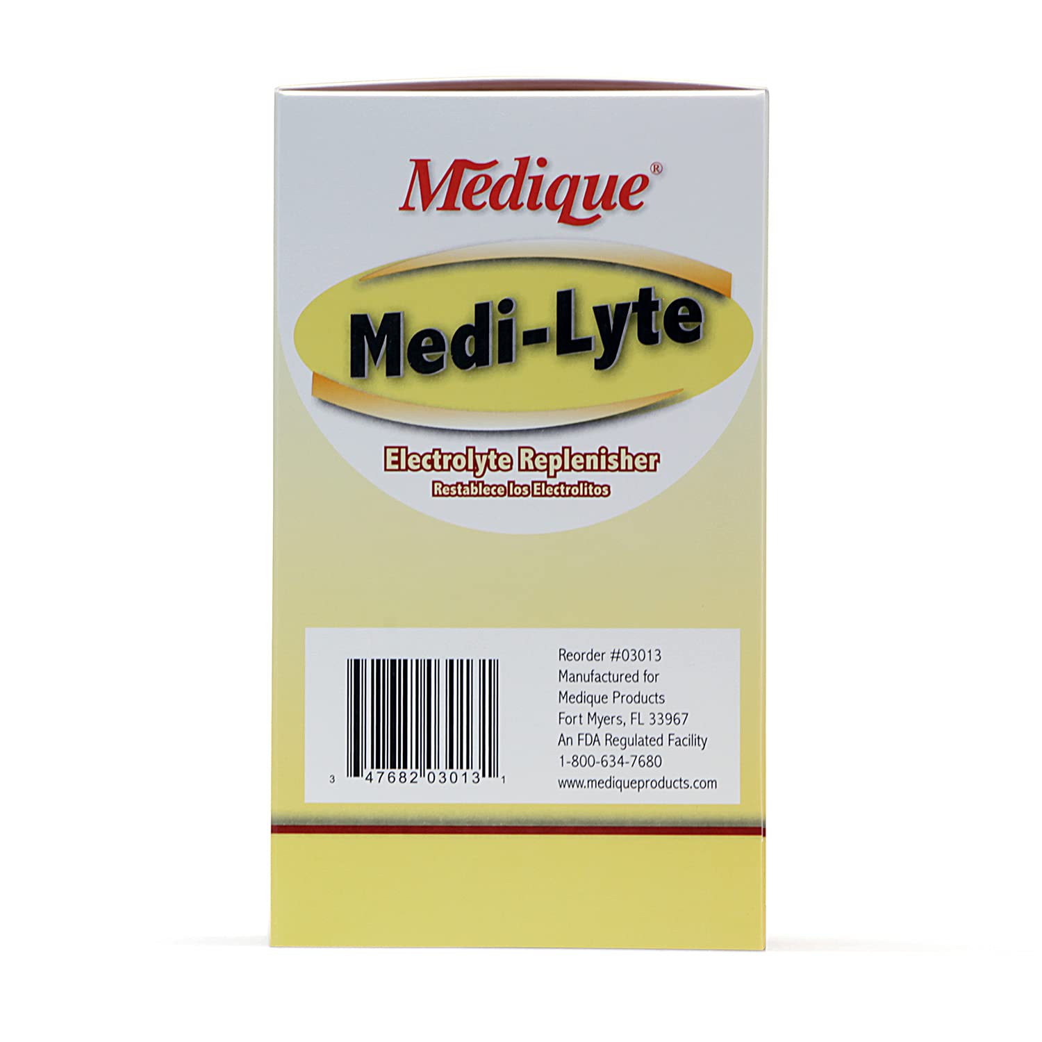 Worker in a hot environment using Medique Medi-Lyte for quick replenishment.