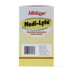 Worker in a hot environment using Medique Medi-Lyte for quick replenishment.