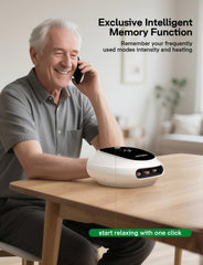 Medisana Hand Massager charging and storage image demonstrates easy USB-C charging and portable case.