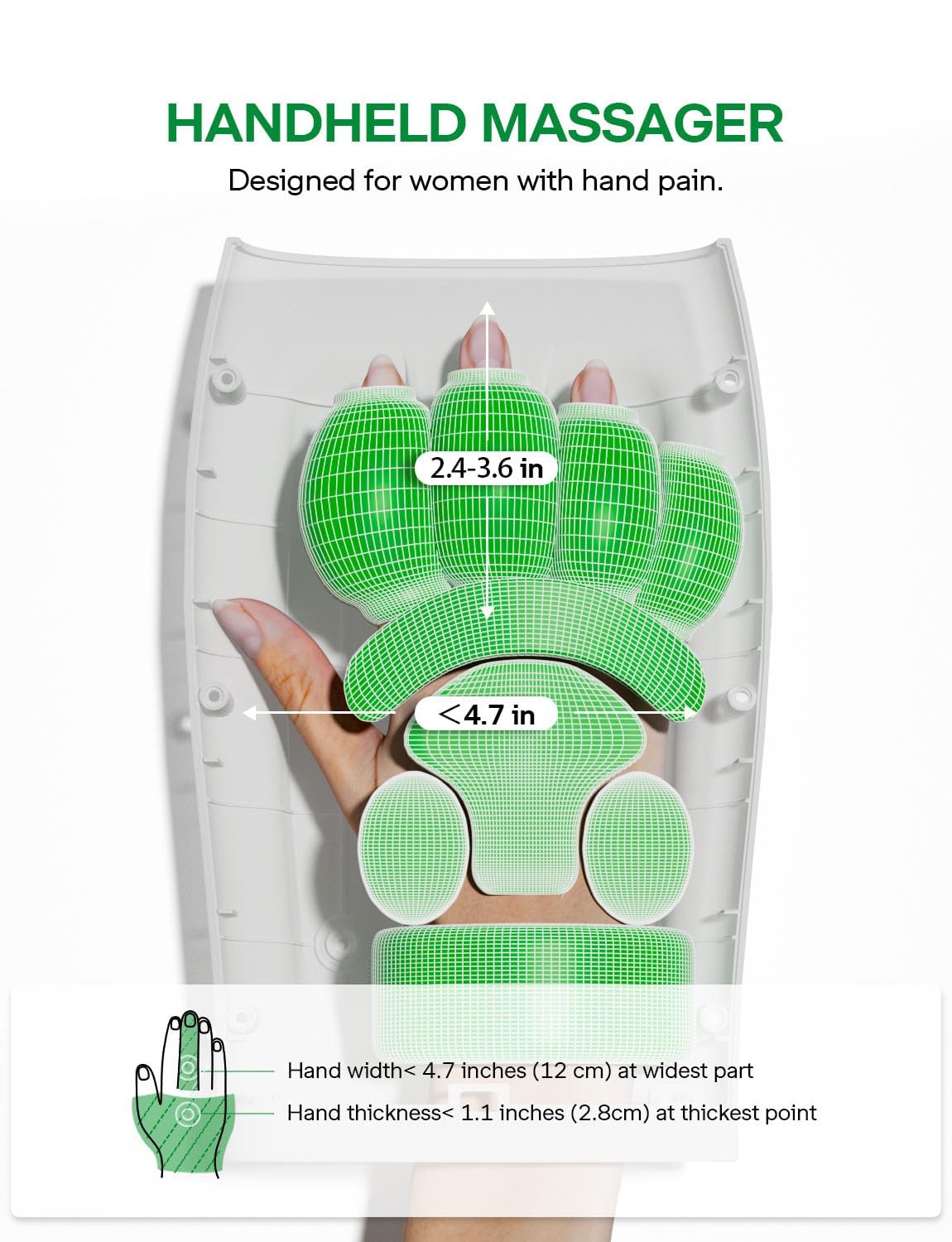 Medisana hand massager finger massage focus aiding finger joint comfort.