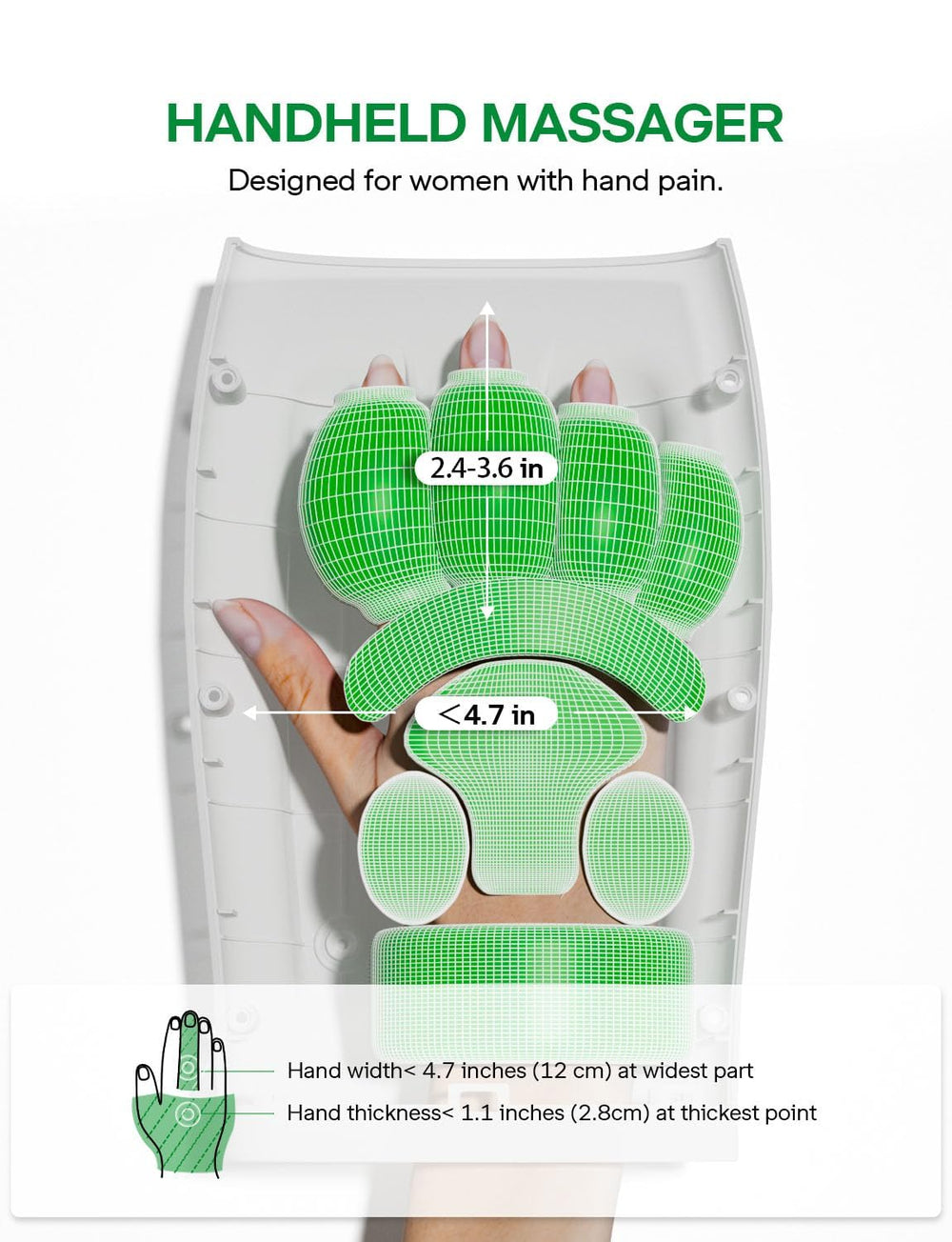 Medisana hand massager finger massage focus aiding finger joint comfort.