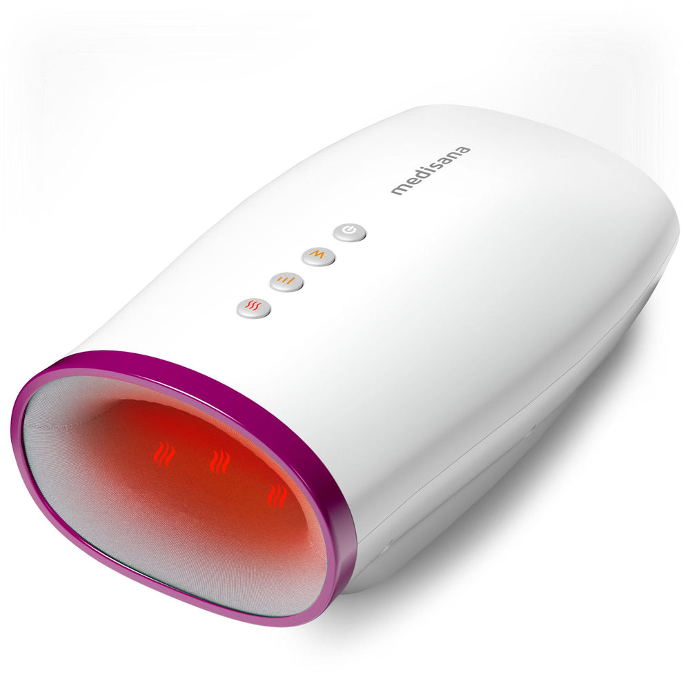 Medisana hand massager front view for targeted relief.