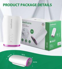 Medisana hand massager gift-ready packaging suitable for birthdays and holidays.