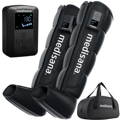 Medisana leg compression massager cordless boot offering portable leg relief on the go