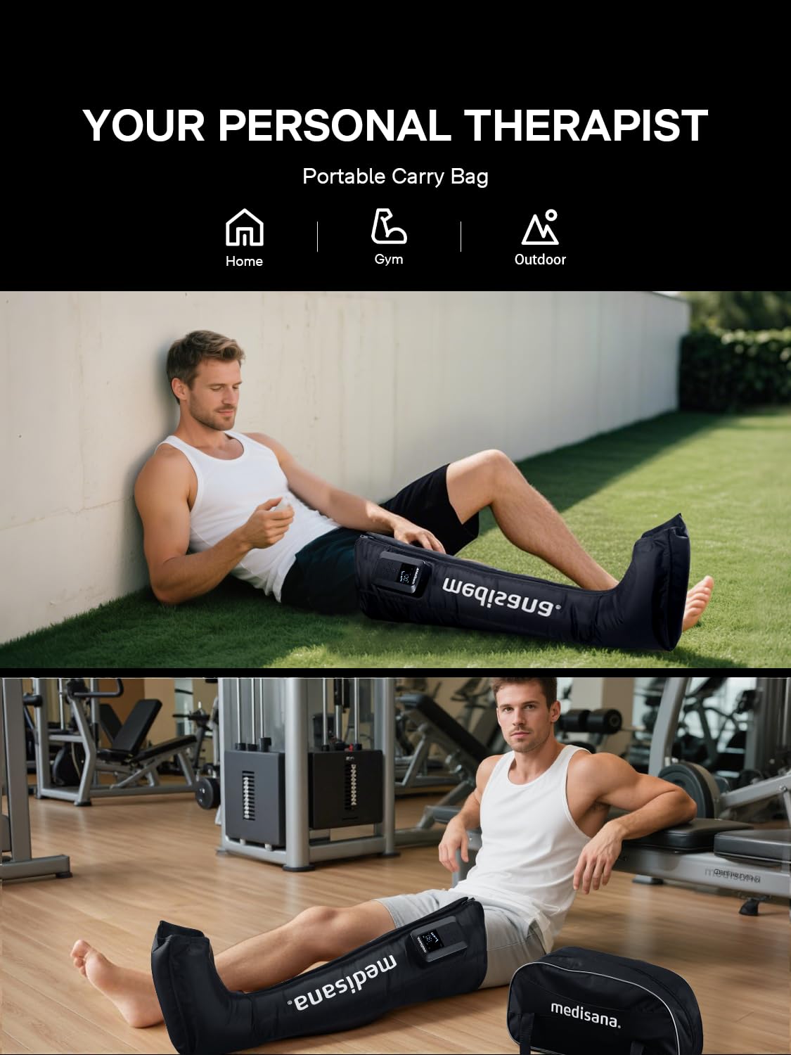 Medisana leg sleeve with easy on/off while seated