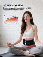 Medisana belt with vibration modes for muscle relaxation.
