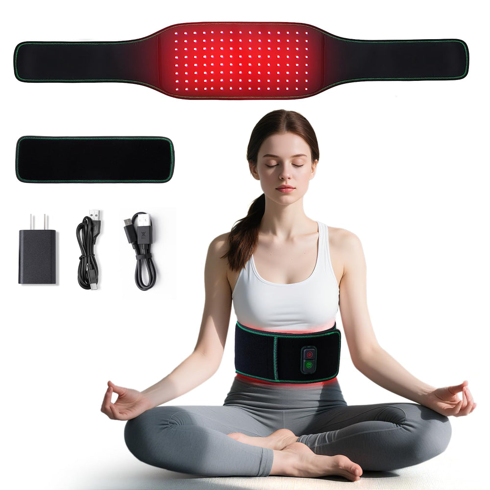 Medisana Red Light Therapy Belt front view for targeted back support.