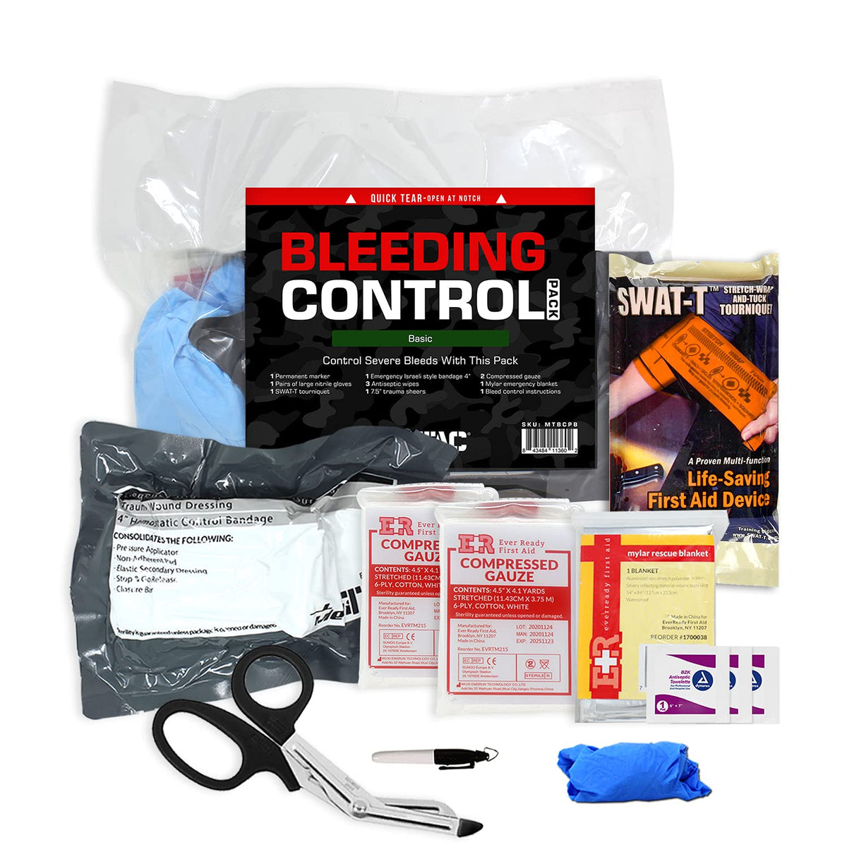 MediTac Basic tourniquet ready for rapid wound control