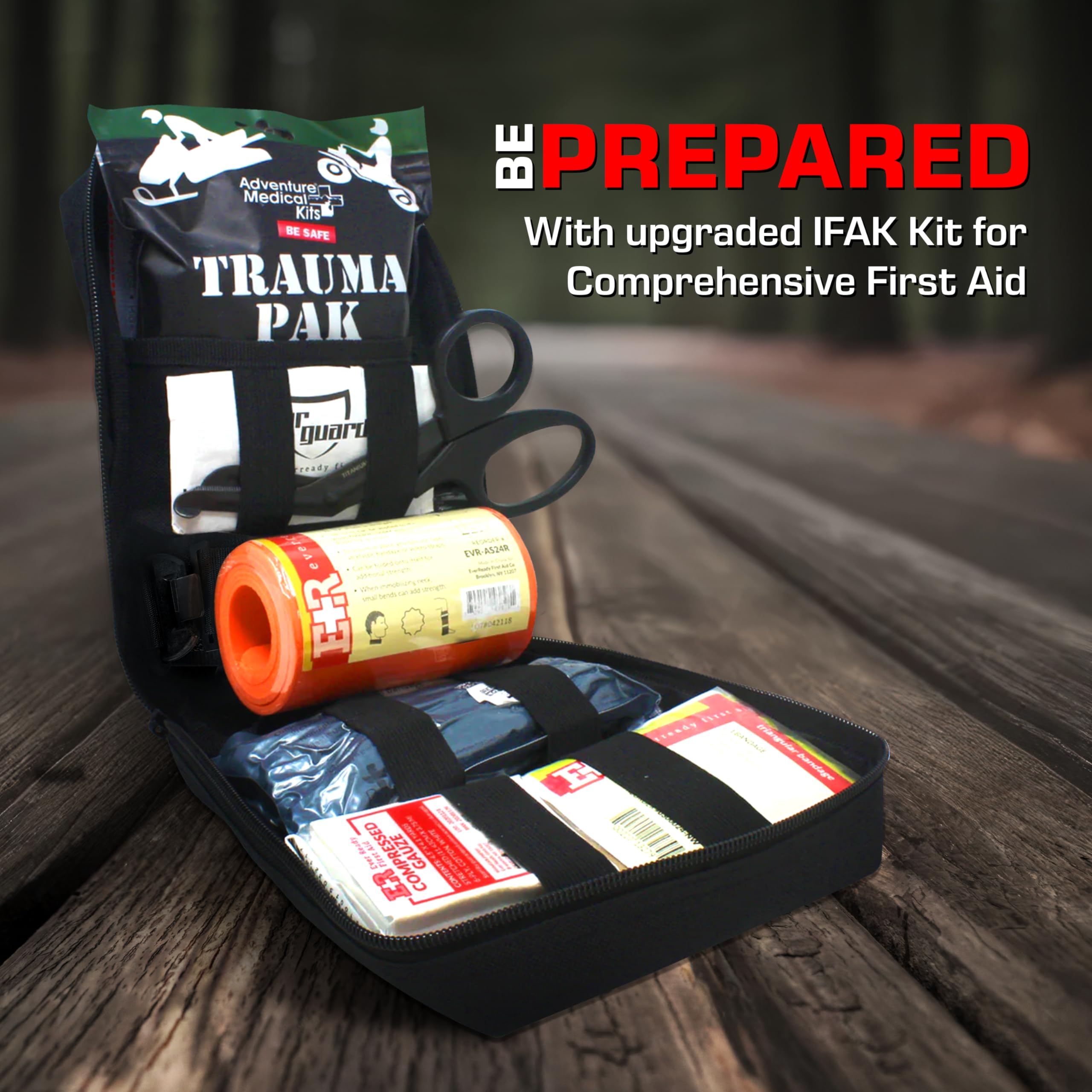 MediTac IFAK with titanium bonded bandage shear for precise, quick care
