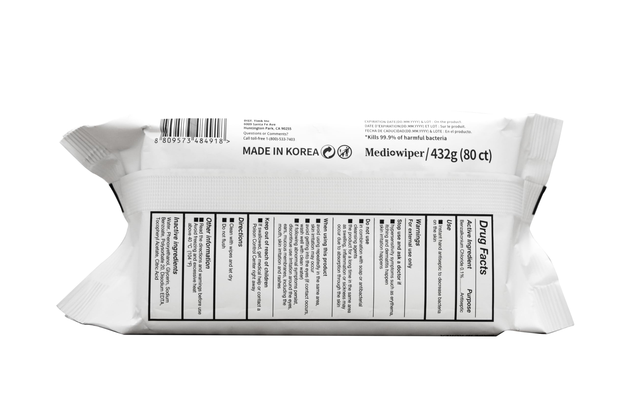 MEDIWIPER 1920 Wipes classroom-ready for activities