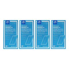 Medline abdominal pad with a soft nonwoven outer layer for quick wicking and comfort.