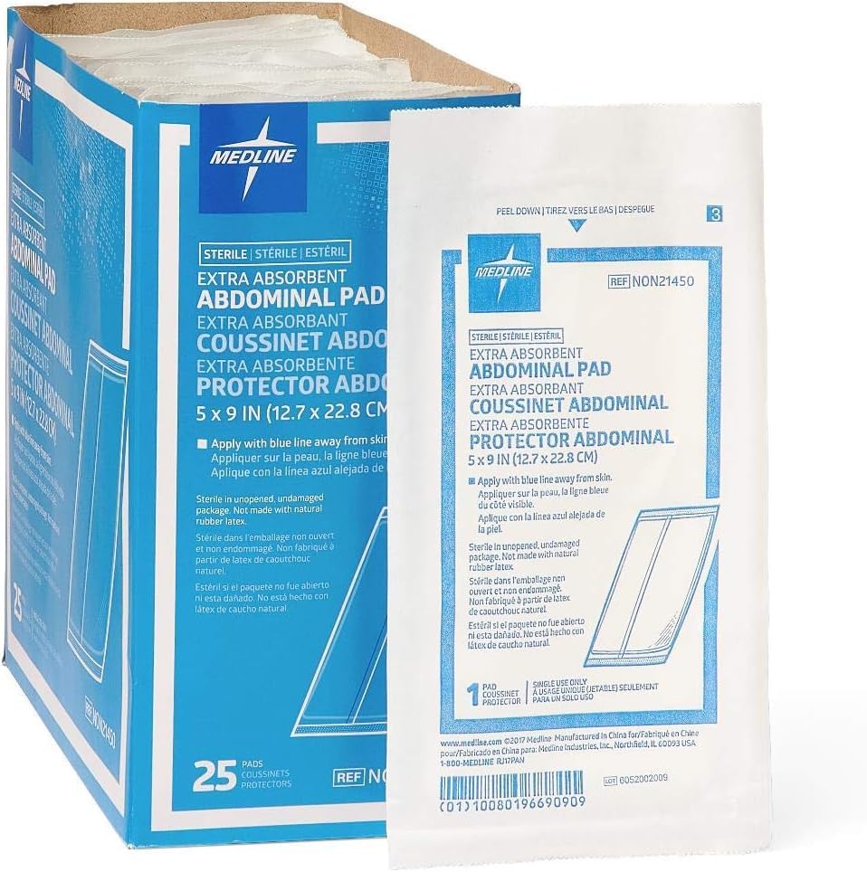 Cellulose center in the Medline pad absorbs fluids and disperses them to prevent pooling.