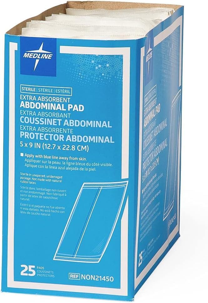 Medline pad features a hydrophobic back to reduce strike-through and keep surfaces cleaner.