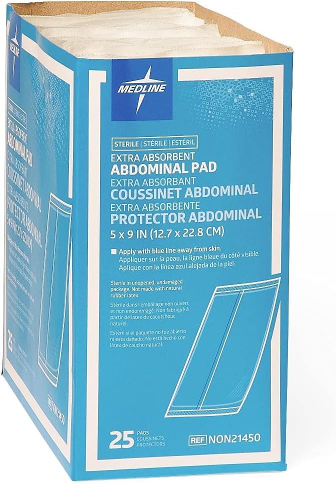Sealed edges of the Medline pad prevent lint and fabric shedding during use.