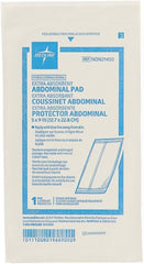 Compact 5 x 9 inch pad is suitable for varied wound management in clinical settings.