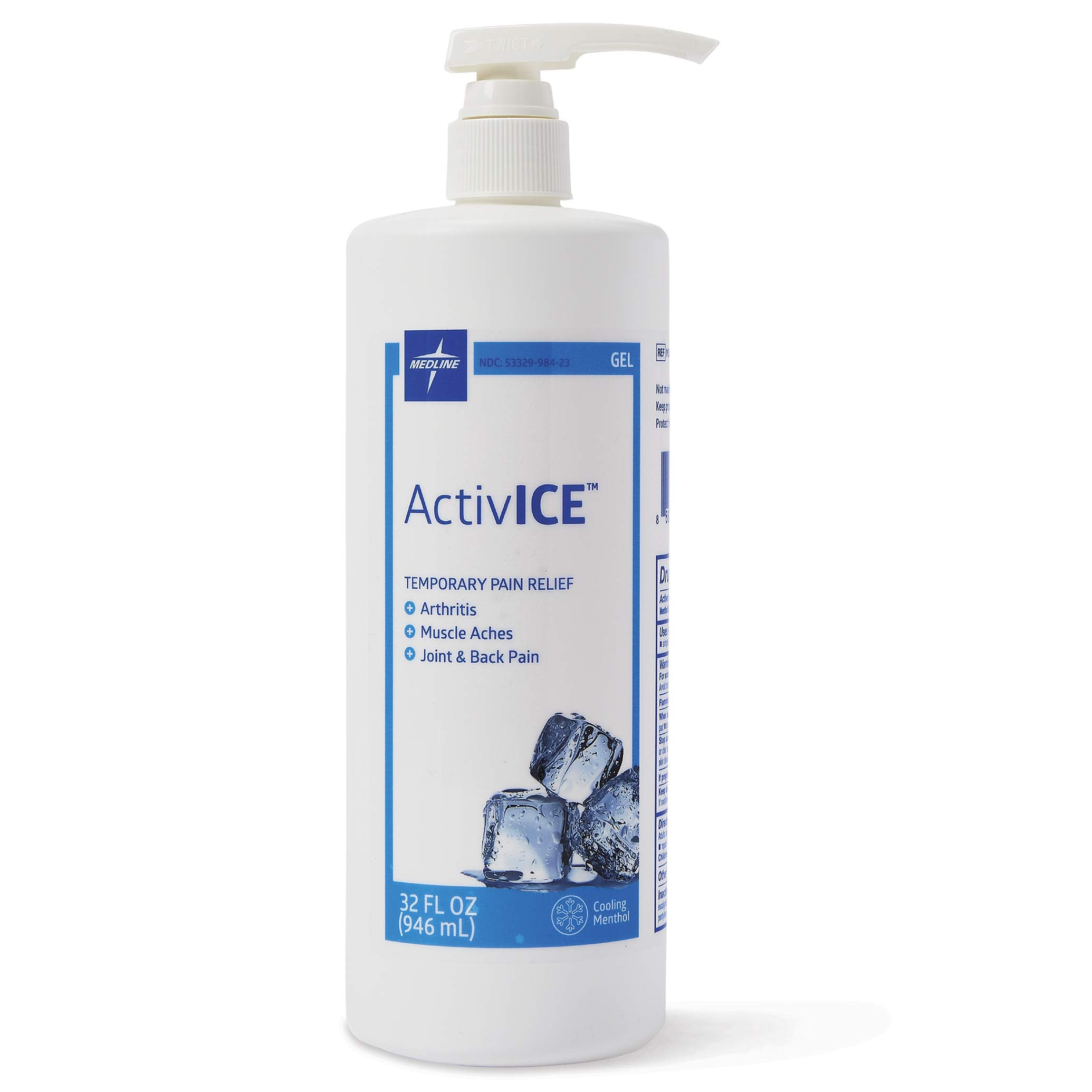 Medline ActivICE cooling gel bottle ready for soothing joint and muscle relief.