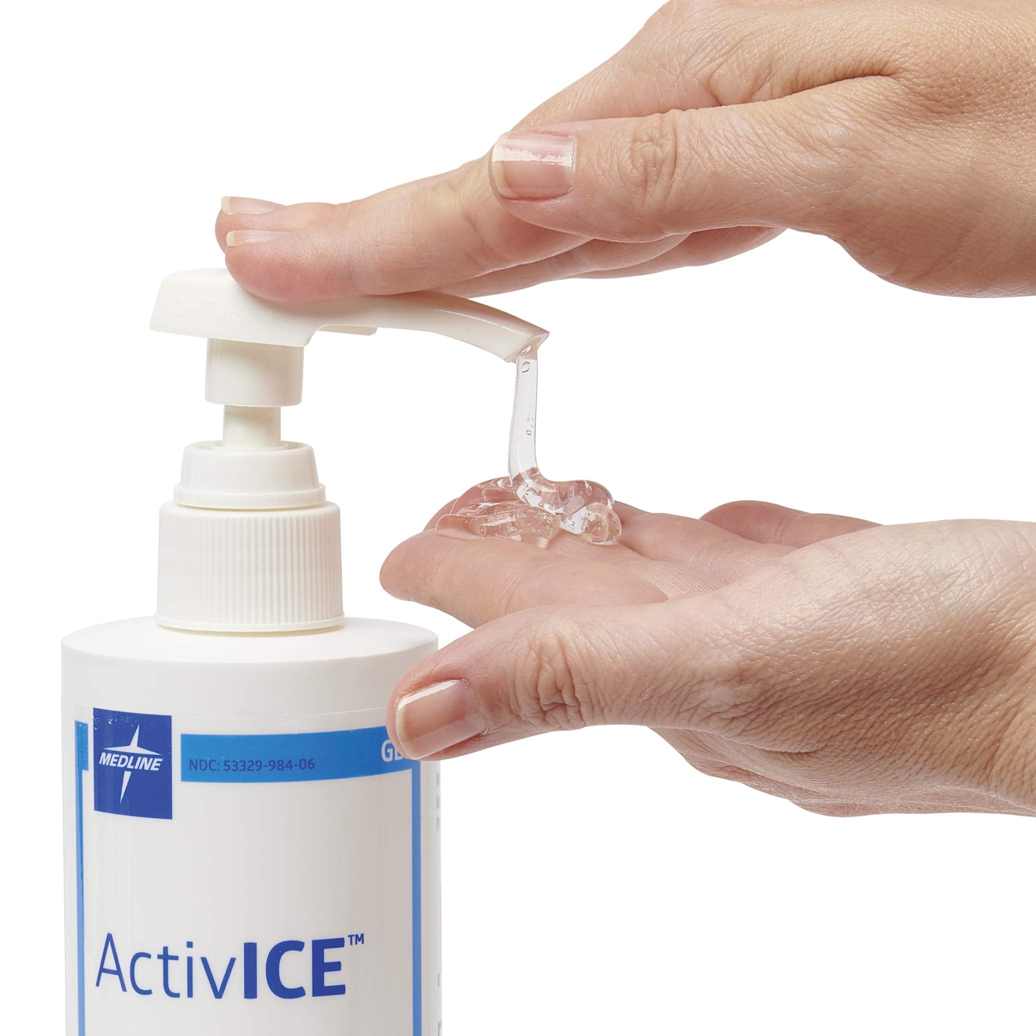 Medline ActivICE non-greasy formula provides residue-free relief for joints and muscles.