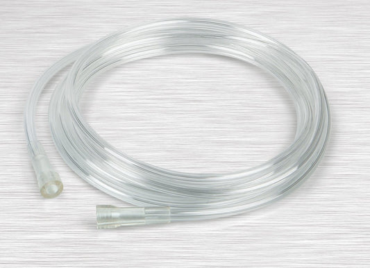 Medline Clear Oxygen Tubing, 25 ft, easy-to-inspect and flexible for patient mobility