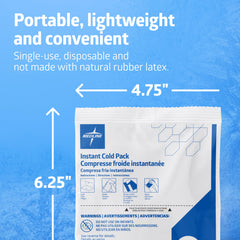Medline cold pack wrapped before use ensures skin-friendly contact.