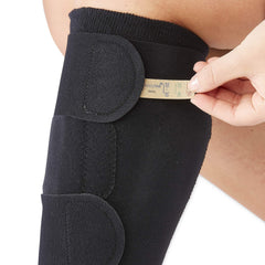 Medline Comprecares black tall 2XL stockings provide discreet compression under clothing.
