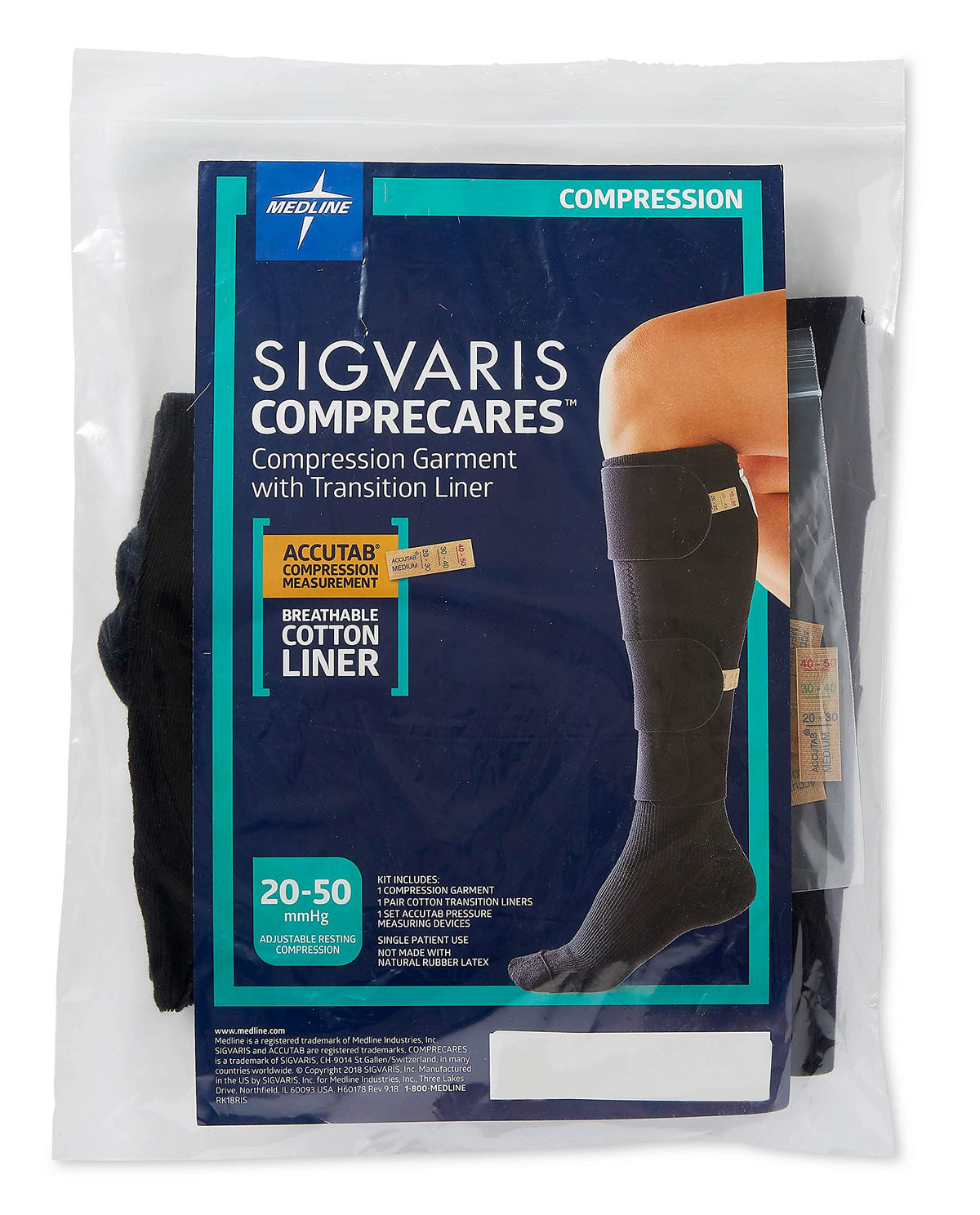 Medline COMPRECARES size S regular reusable garment for adjustable compression and daily wear.